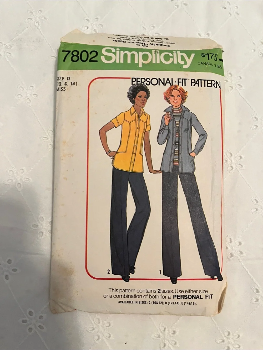 3 Vintage Simplicity Sewing Pattern Rare 7802-7814-5911 UsedComplete Instruction